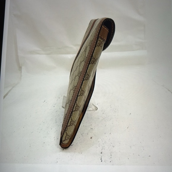 Gucci Clutch Sherry Line Beige and Brown Bag - Picture 3 of 8